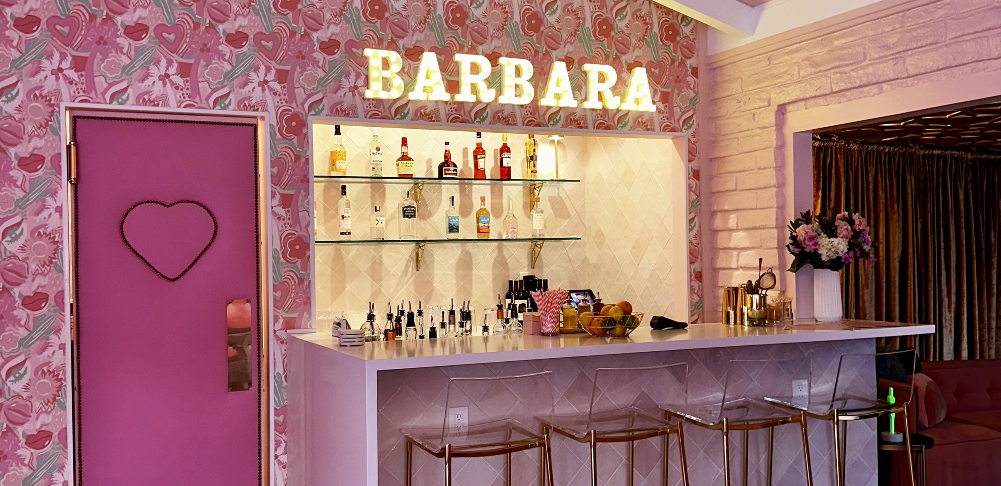 Barbara, the bar at Trixie Motel