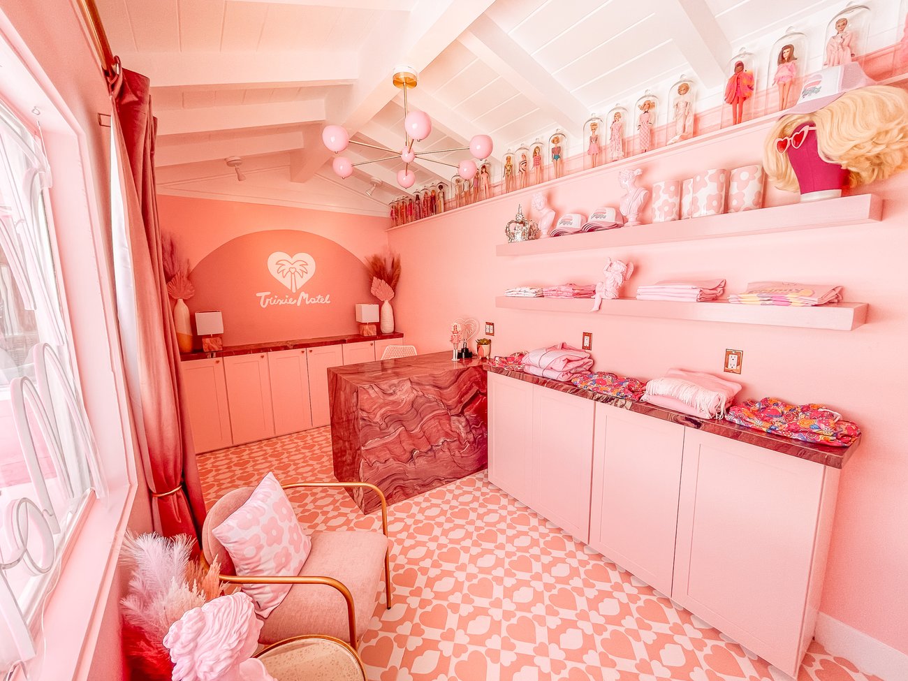 The gift shop and check in at Trixie Motel